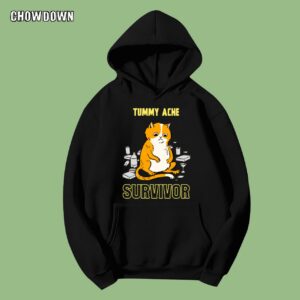 Tummy Ache Survivor Cat Hoodie