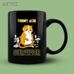 Tummy Ache Survivor Cat Mug