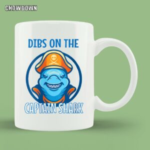 Womens Funny Captain Wife Dibs On The Captain Mug