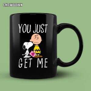 Womens Peanuts Charlie Brown and Snoopy You Just Get Me Mug