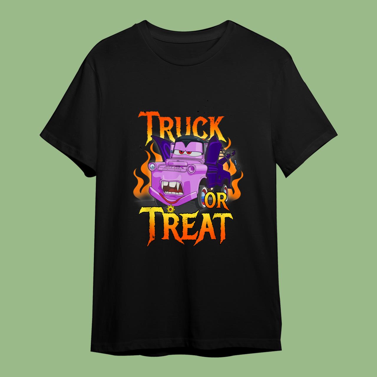 Disney Pixar Cars Halloween Vampire Truck Or Treat T-Shirt