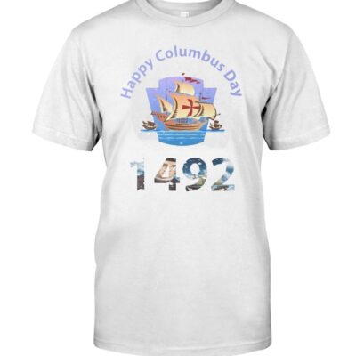 All Began In 1492 American Italian Christopher Columbus Day T-Shirt