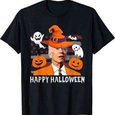 Funny Joe Biden Happy Halloween Confused Merry Christmas Biden Halloween T Shirt