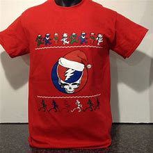 Grateful Dead Christmas T-Shirt  Happy Christmas To All And To All A Good Night