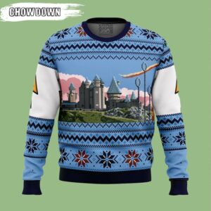 Harry Potter Retro Hogwarts Harry Potter Ugly Christmas Sweater