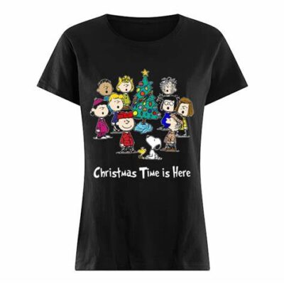 Peanuts Snoopy Charlie Brown Time Travel Friends Cute Comic Charlie Brown Christmas T-Shirt