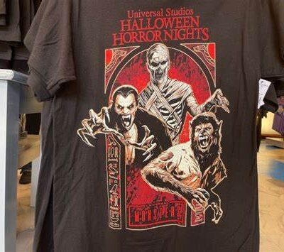 Universal Monsters Legends Collide T-Shirt Halloween Horror Nights Movie