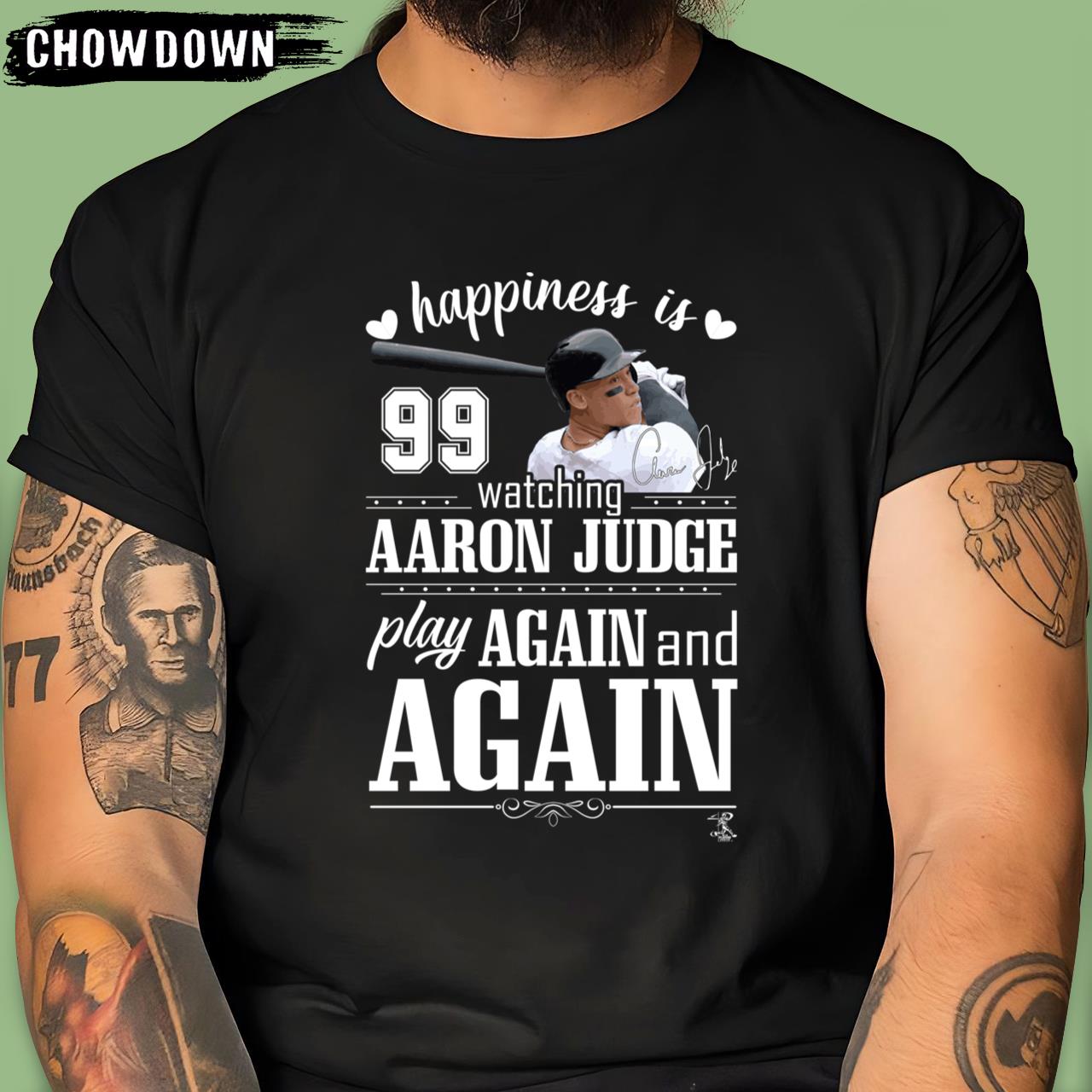 Aaron Judge Happiness Is Watching Play Aaron Judge T-Shirt