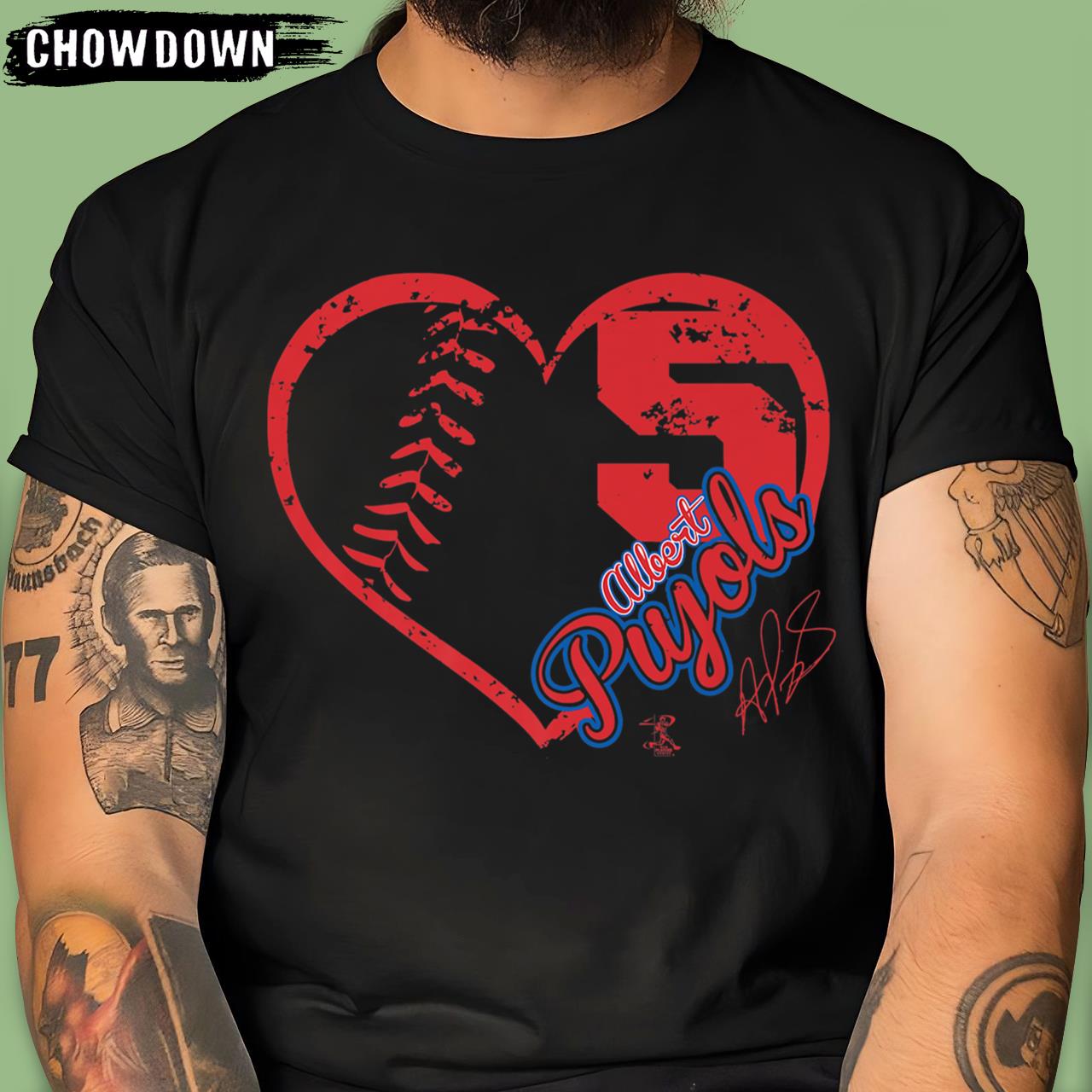 Albert Pujols Heart Team Albert Pujols T-Shirt Apparel