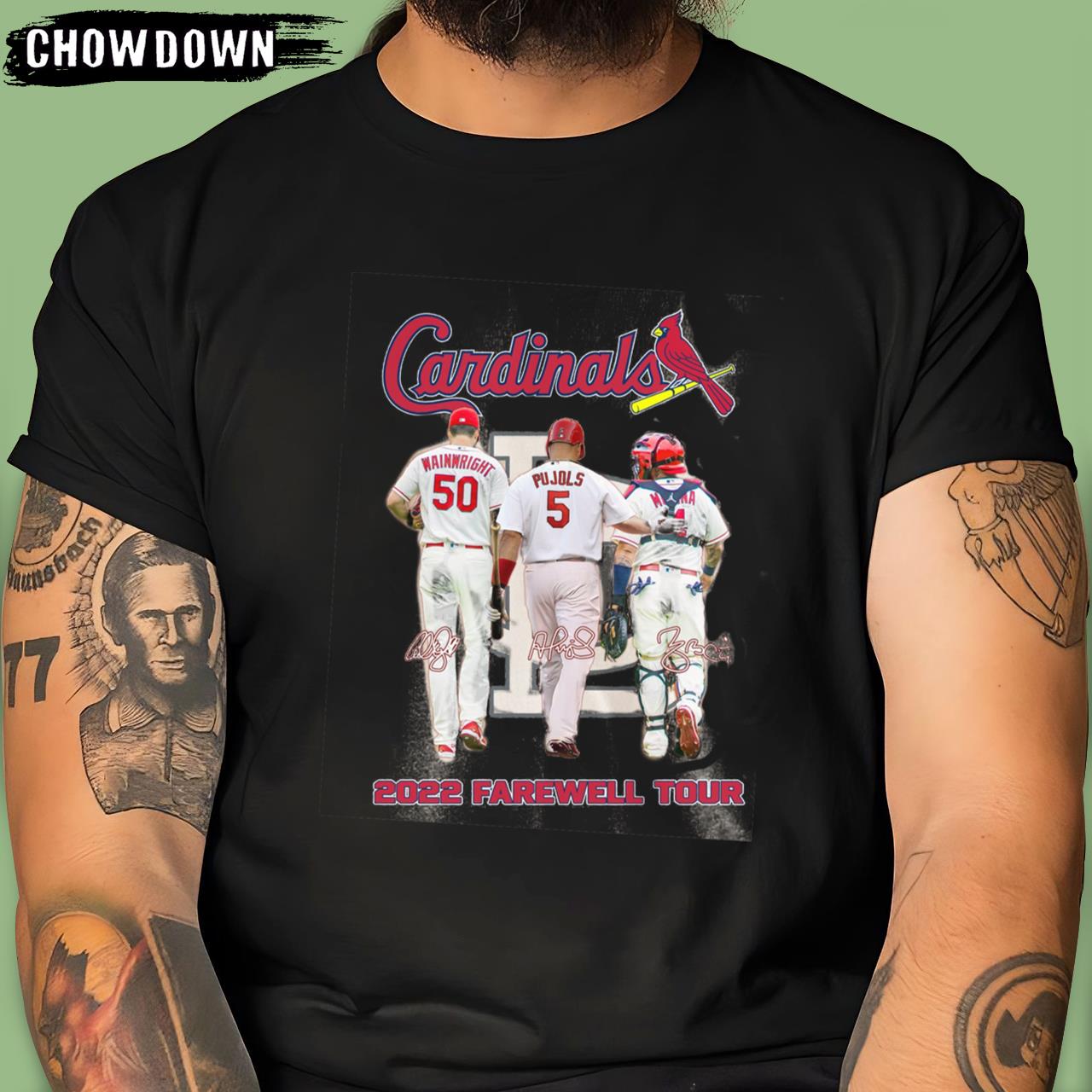 Albert Pujols T-Shirt Cardinals Adam Wainwright Albert Pujols And Yadier Molina 2022