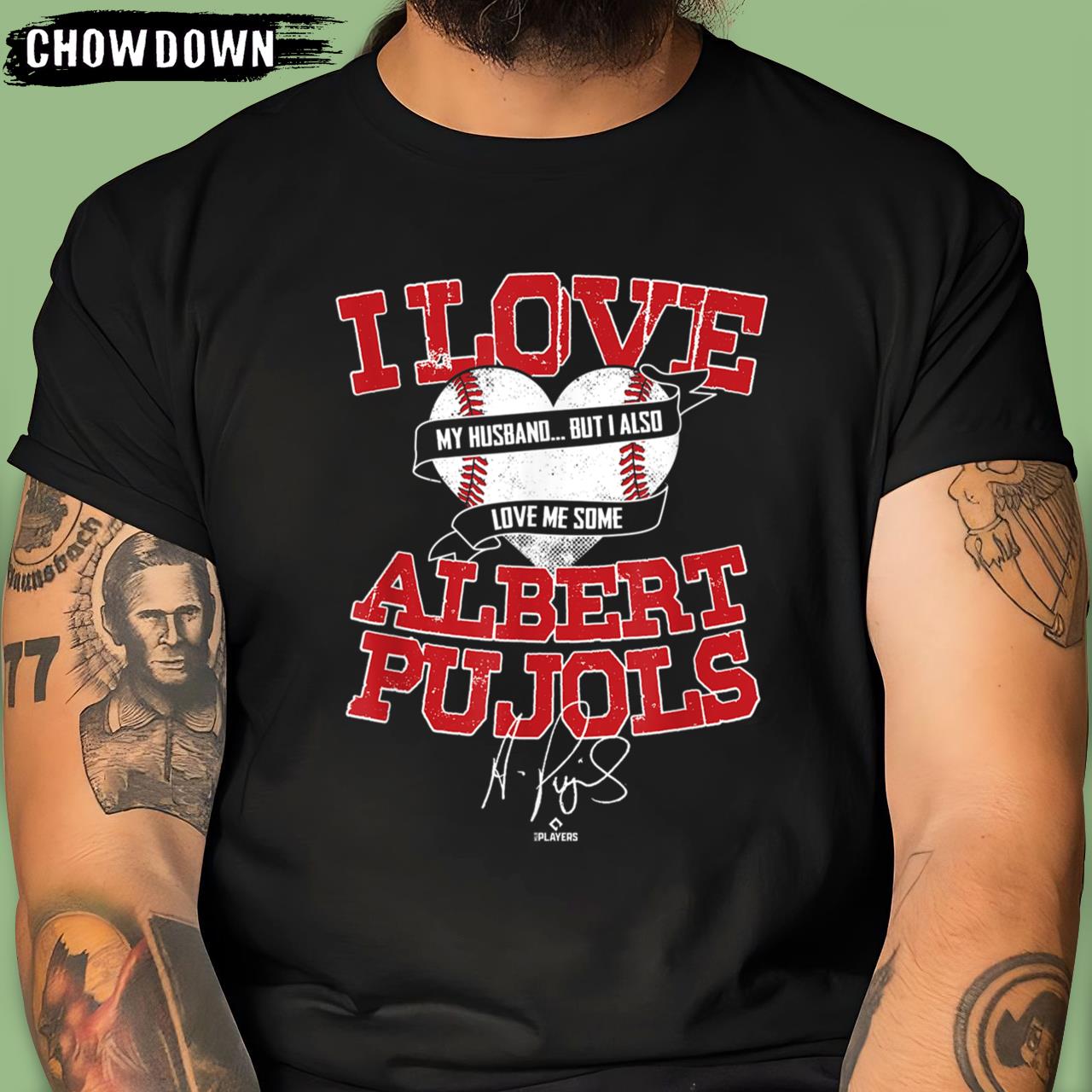 Albert Pujols T-Shirt I Love Albert Pujols With Heart