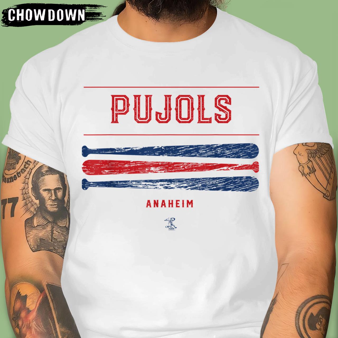 Albert Pujols T-Shirt Vintage Baseball Bat Gameday