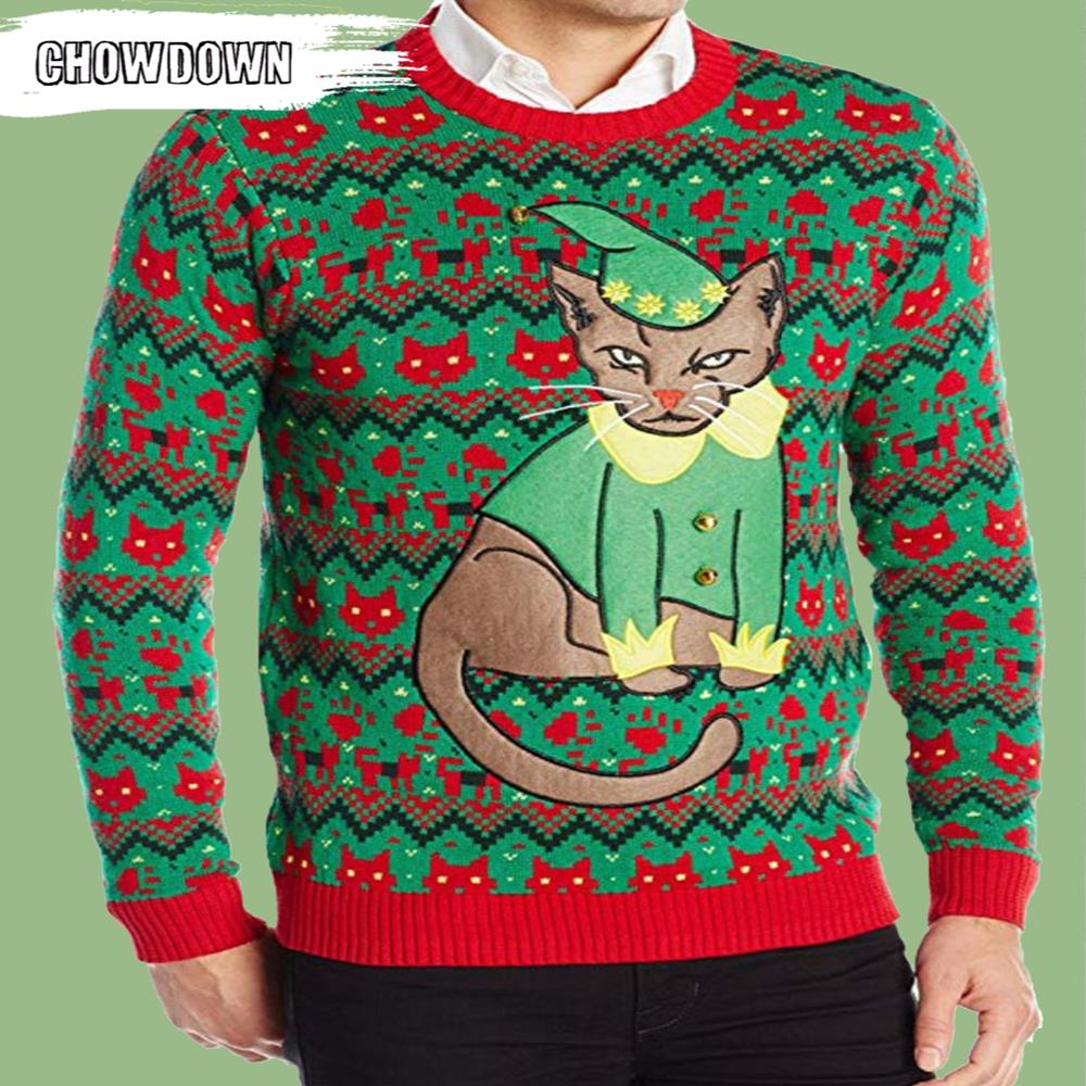 Cat Merry Christmas Cat Ugly Christmas Sweater- Christmas Gifts 2023