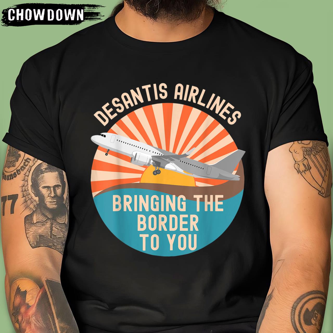 DeSantis Airlines Marthas Vineyard Meme 2022 Political Funny DeSantis Airlines T-Shirt