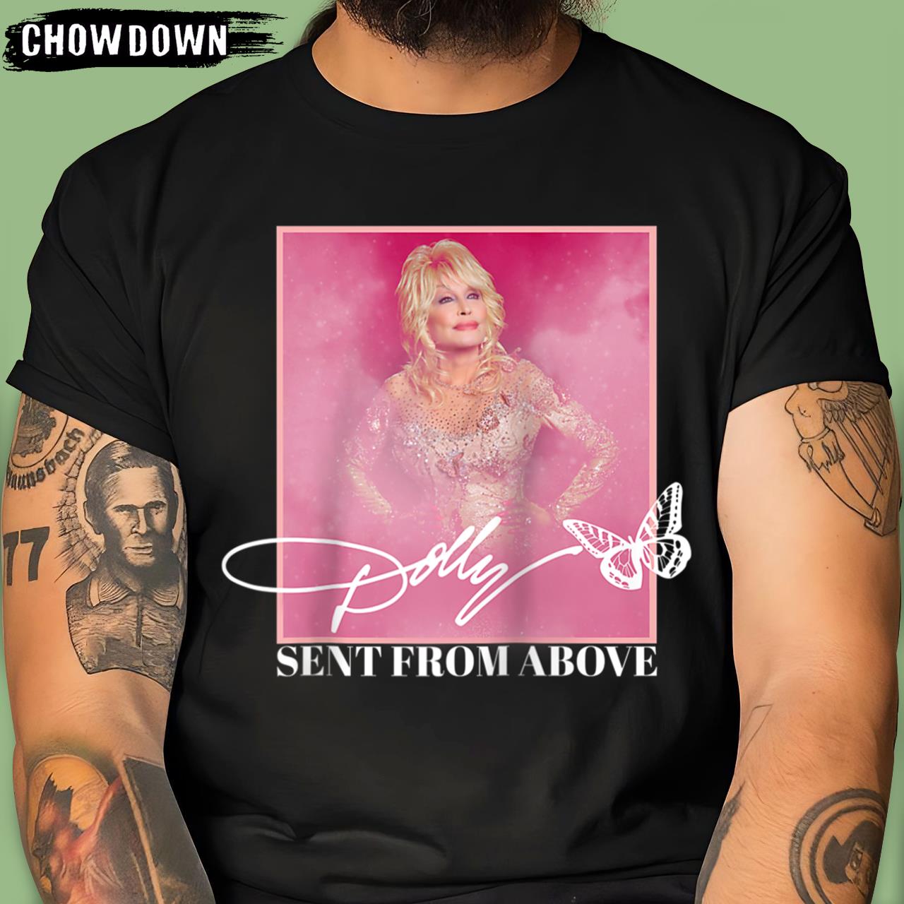 Dolly Parton Sent From Above Raglan Baseball Dolly Parton T Shirt