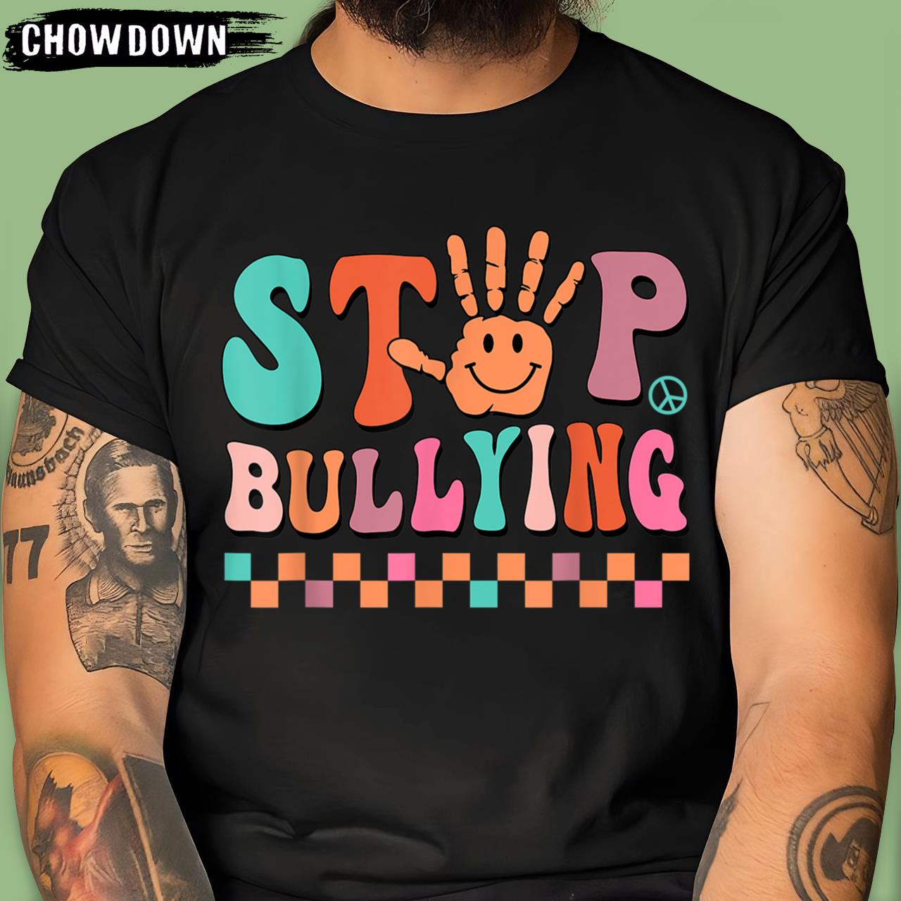 Groovy Unity Day Orange Tee Kid Stop Bullying Be Kind Hippie Anti Bullying T-Shirt