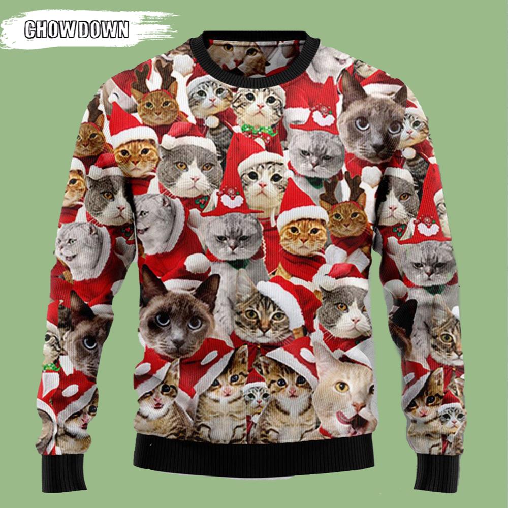 Lovely Cats Xmas Cat Ugly Christmas Sweater- Christmas Gifts 2023