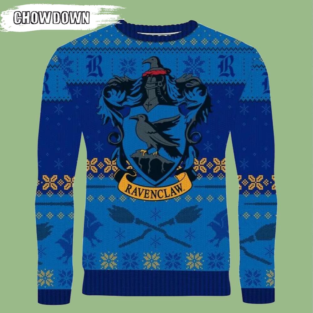 Rockin' Ravenclaw Harry Potter Ugly Christmas Sweater- Christmas Gifts 2023