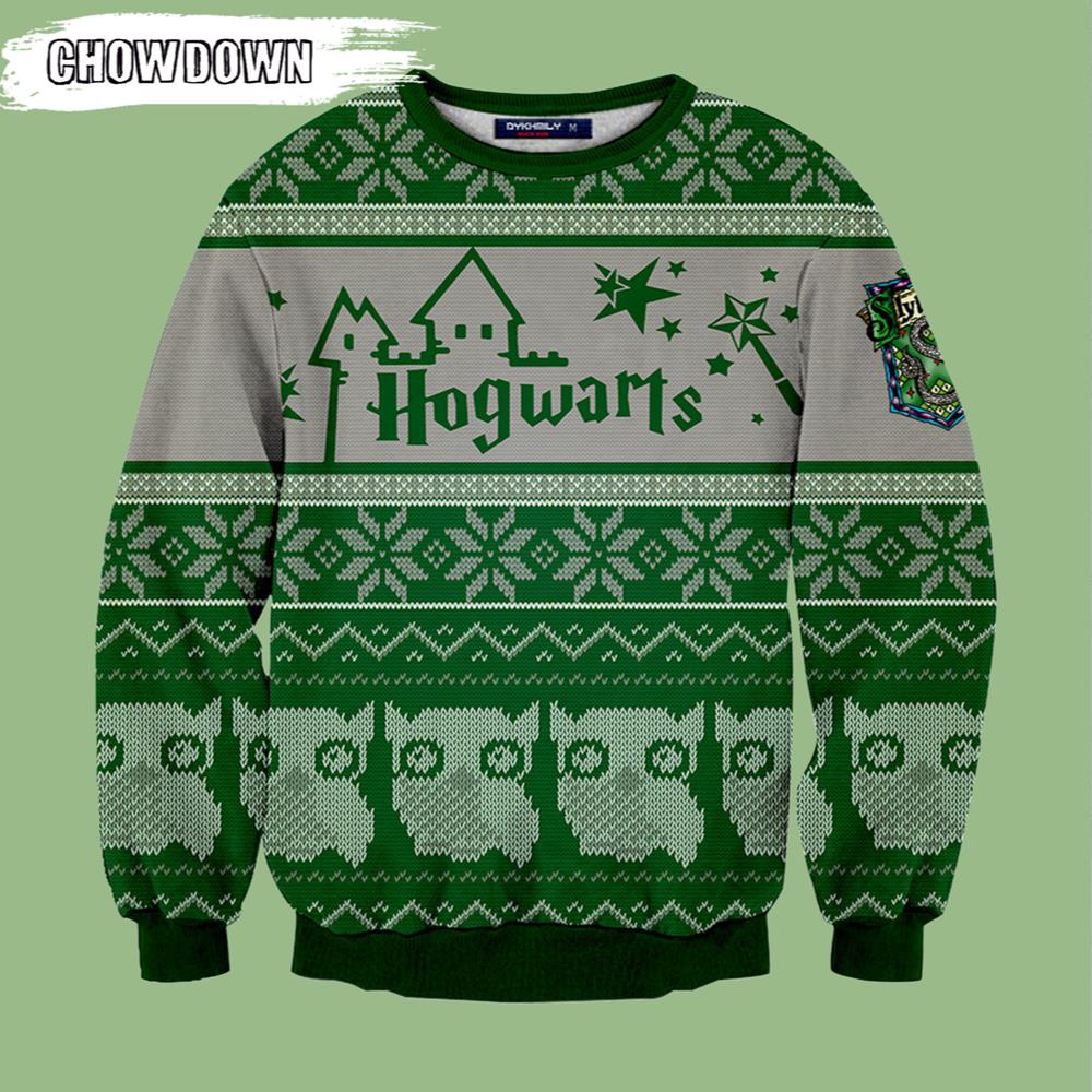 Slytherin Harry Potter Ugly Christmas Sweater- Christmas Gifts 2023