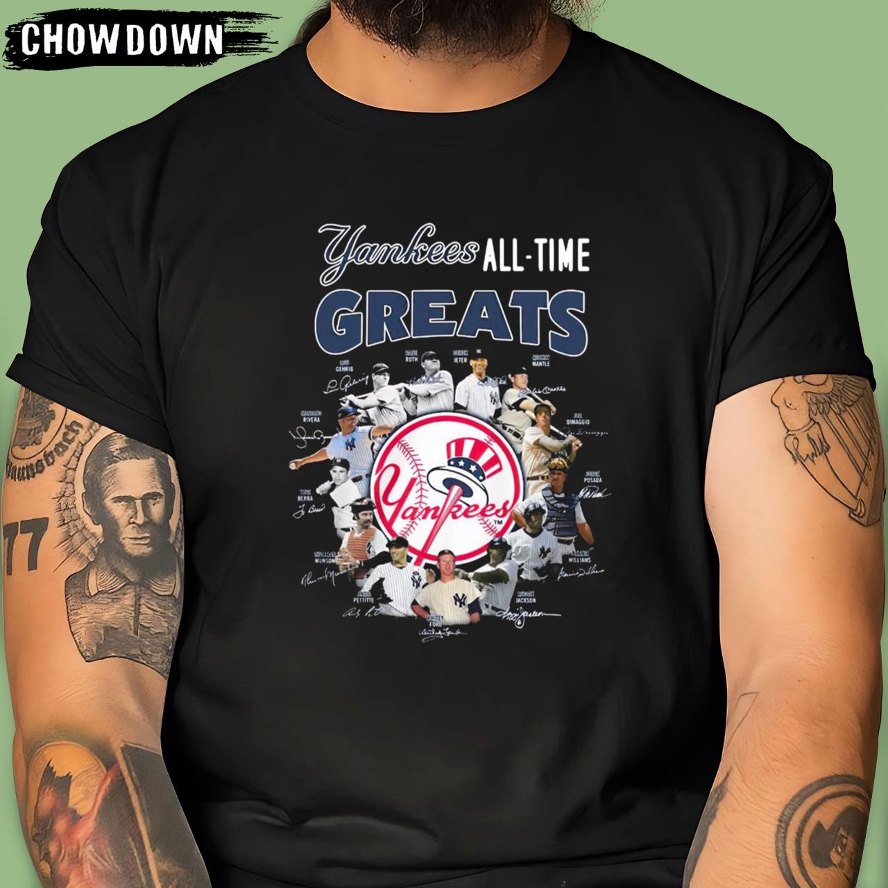 Yankees All Time Greats Yankees T-Shirt 2022 Vintage Signature