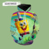 Spongebob And Patrick 3D Hoodies  Game 3D Printed