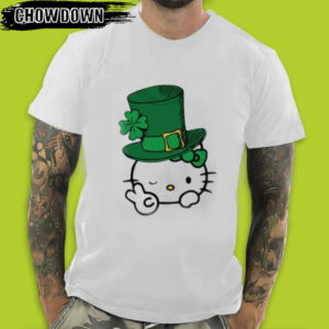 Hello Kitty Lucky Irish Mens St Patricks Day T-Shirts