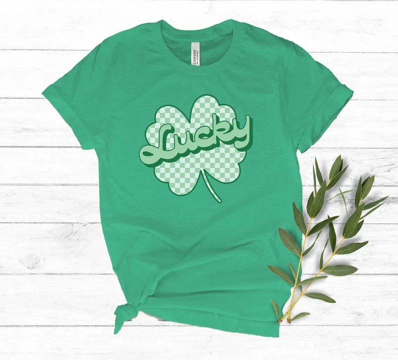 Womens St Patricks Day Shirt Lucky Womens St Patricks Day Shirts Cute Shamrock Lucky St Pattys Day Shirt