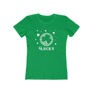 Womens Funny St Patrick's Day T-Shirts Lucky Womens St Patricks Day Shirts Cute Shamrock Lucky St Pattys Day Shirt