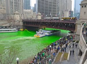 Chicago River Is Dyed Green Every St. Patrick's Day
