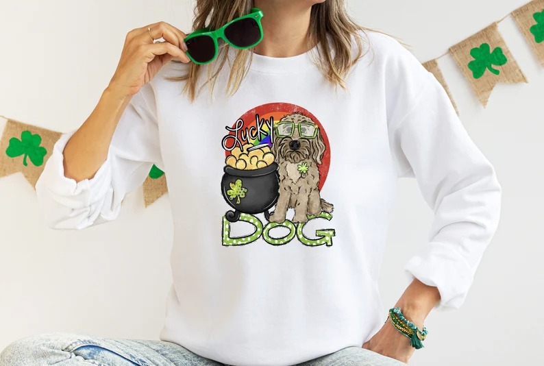 Cute Lucky Dog Sweatshirt